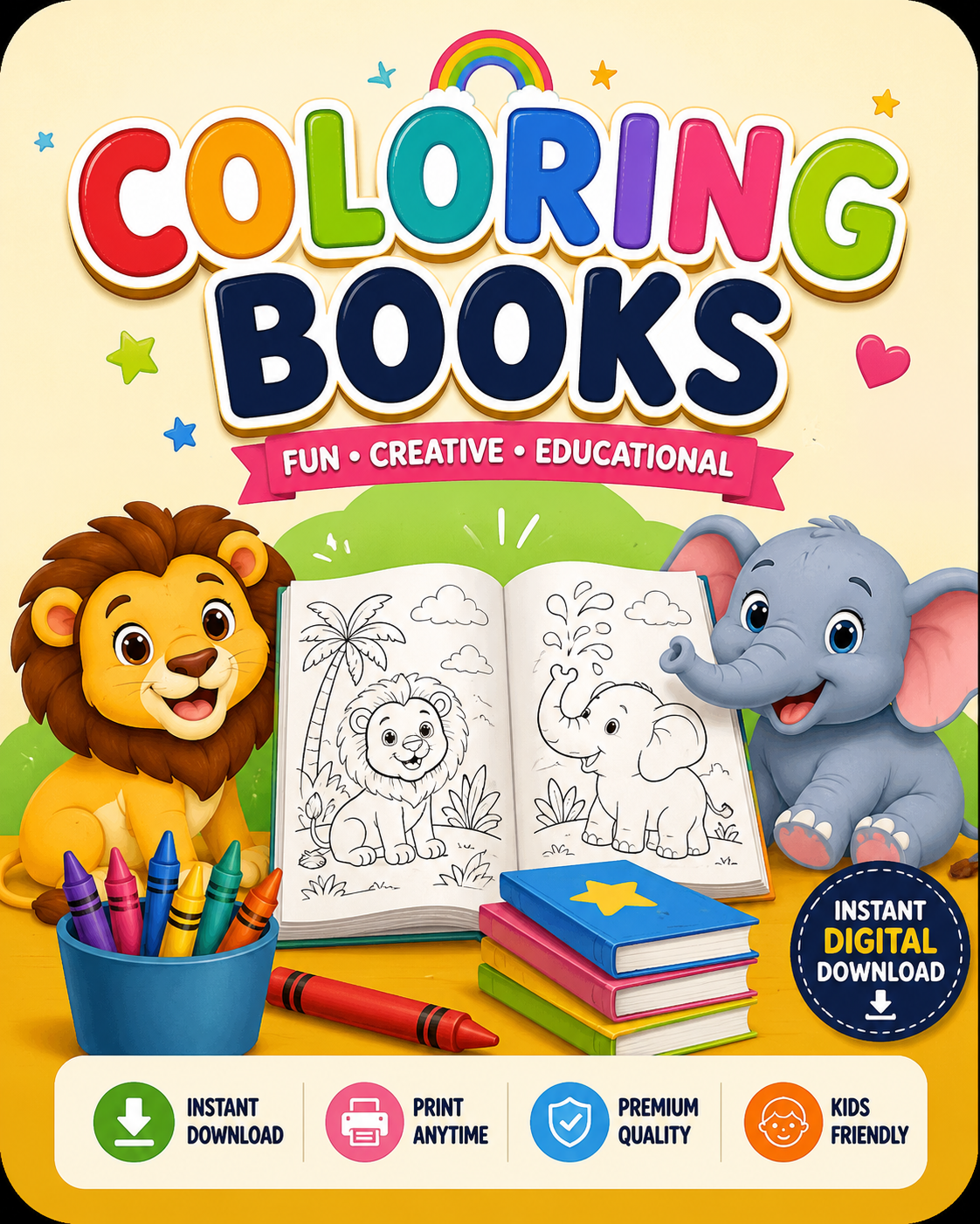Vibrant coloring books featuring intricate designs, perfect for a relaxing and creative coloring book experience