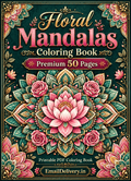 Floral Mandalas Coloring Book – 50 Premium Printable