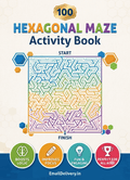 100 Hexagonal Maze Activity Book - Printable PDF