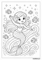 Mermaid with fishes