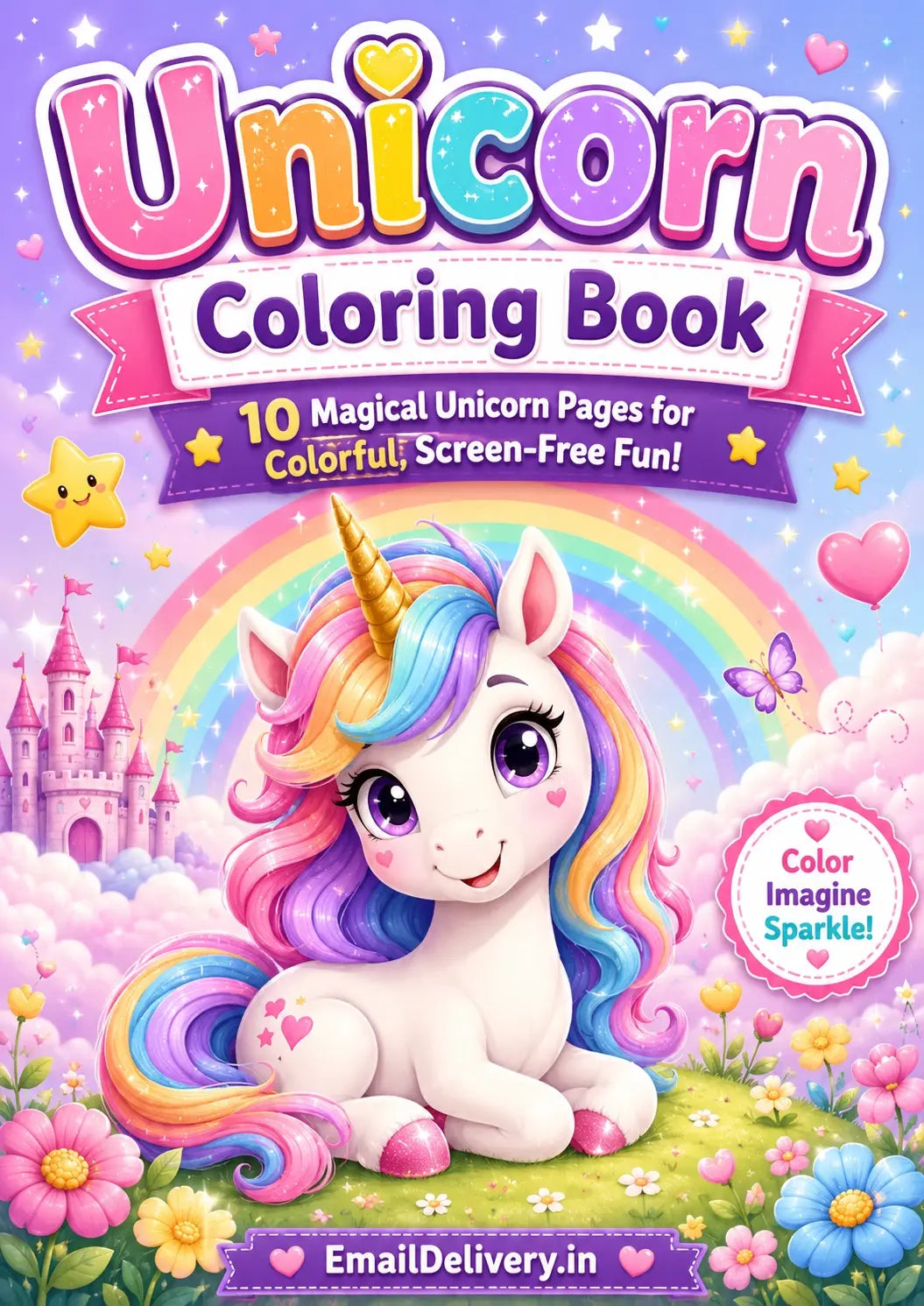 Unicorn Coloring Book
