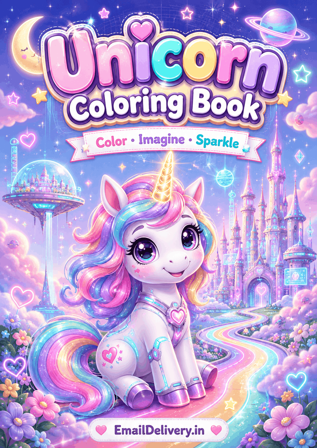 Unicorn Coloring Book