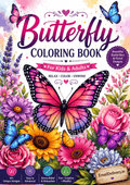large pink and orange butterfly