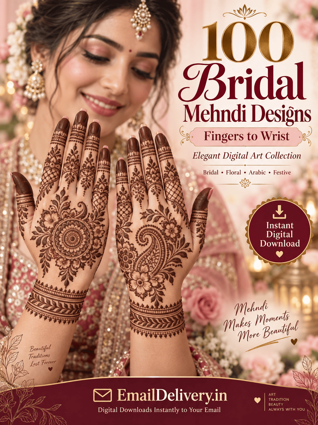 100 Bridal Mehndi Designs – Fingers to Wrist