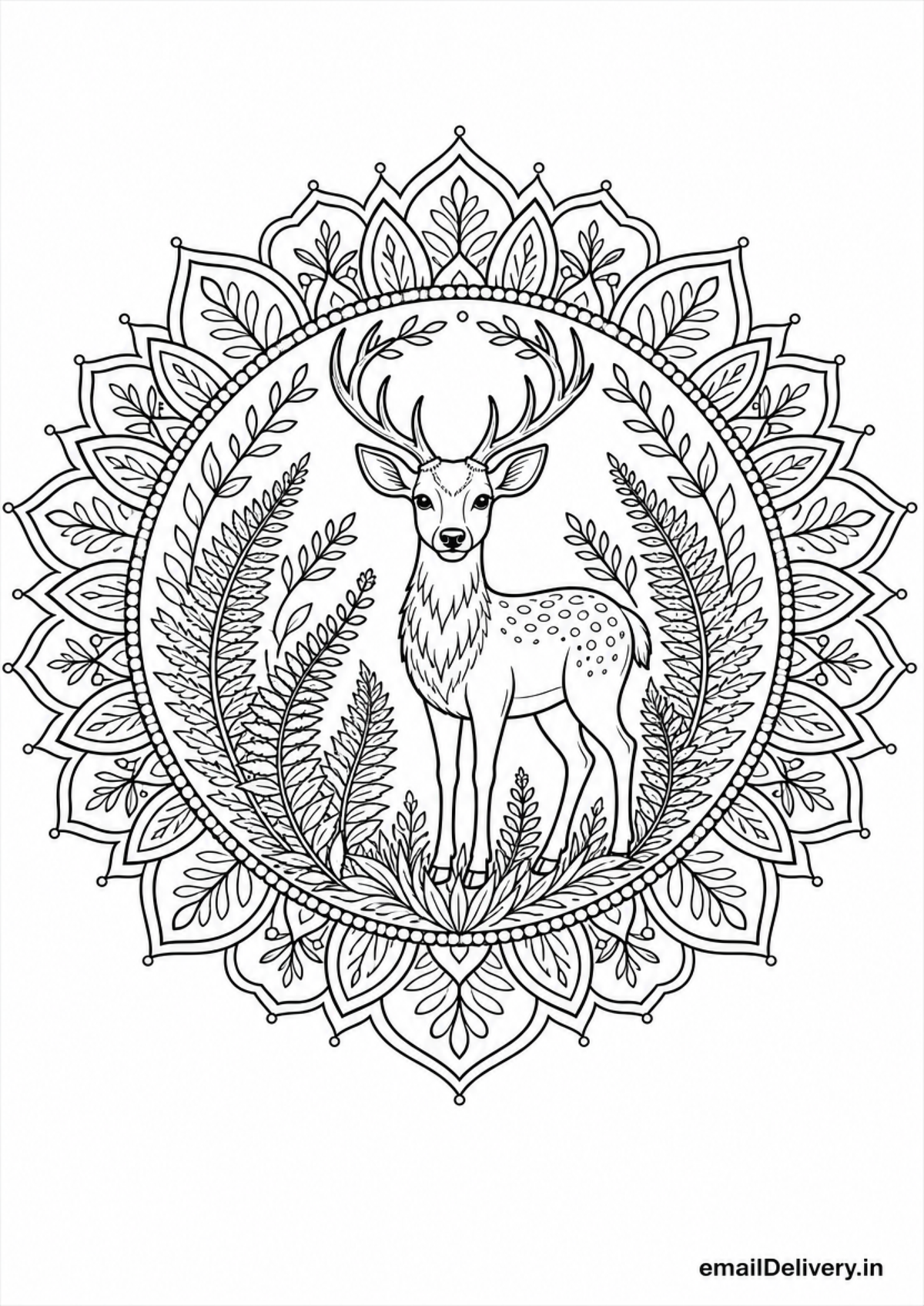 Majestic Animal Mandalas coloring book