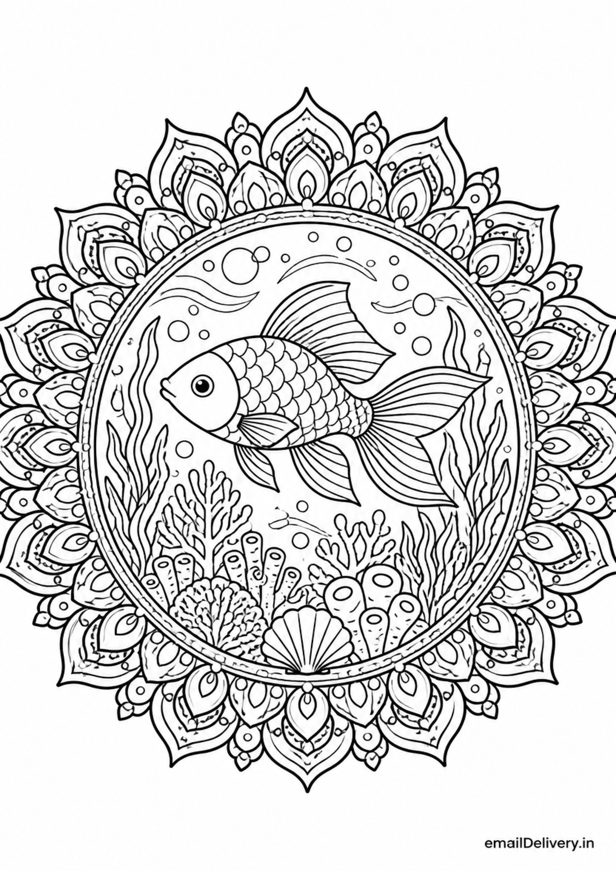 Majestic Animal Mandalas coloring book