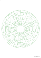 100 Hard Round Maze Activity Book for Adults