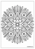 Floral Mandalas Coloring Book – 50 Premium Printable