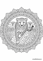 Majestic Animal Mandalas coloring book