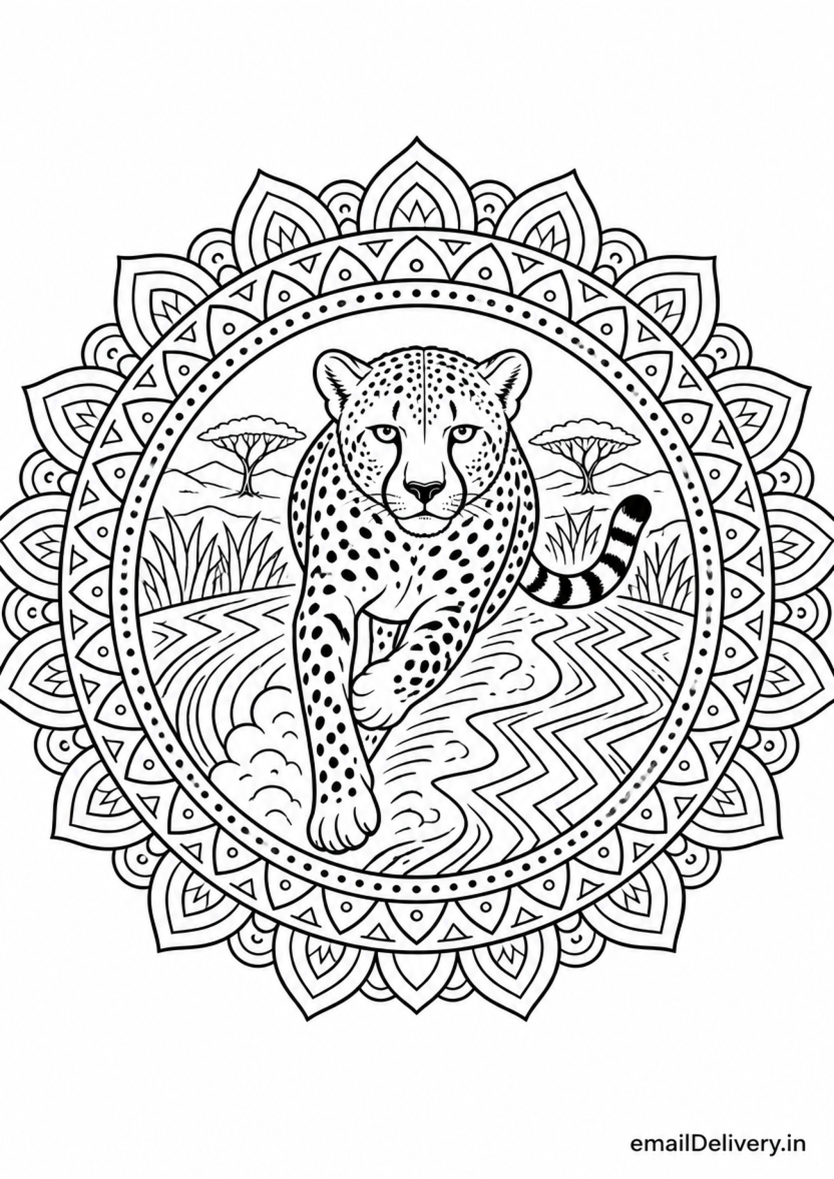 Majestic Animal Mandalas coloring book