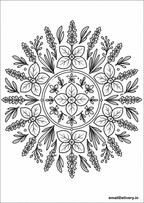 Floral Mandalas Coloring Book – 50 Premium Printable