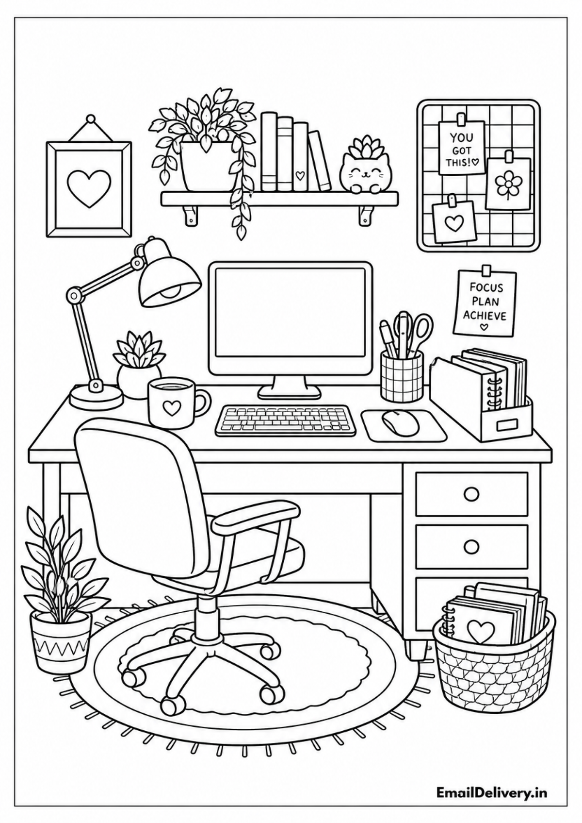 Cazy computer table
