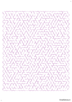 100 Hexagonal Maze Activity Book - Printable PDF