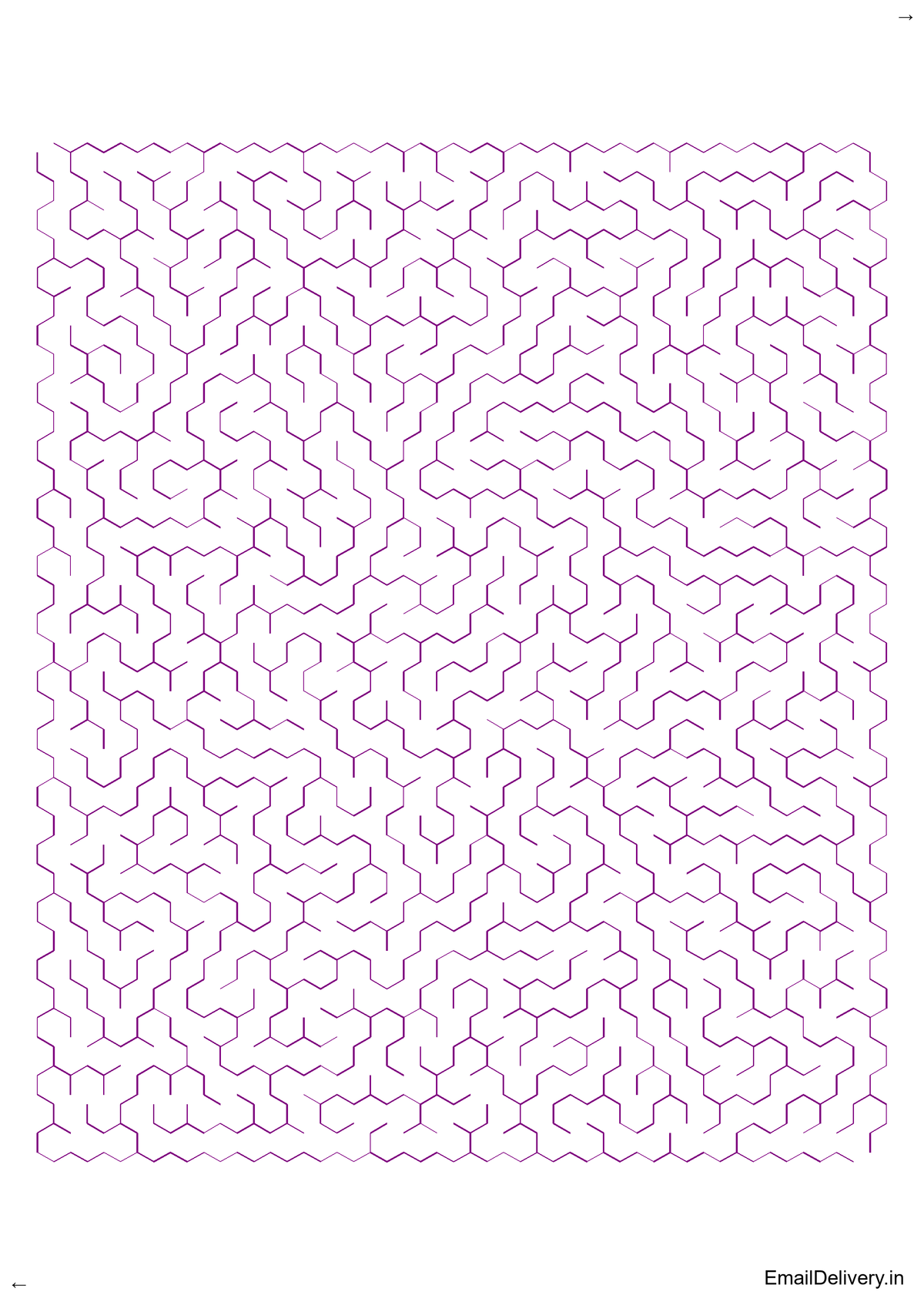 100 Hexagonal Maze Activity Book - Printable PDF