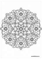 Floral Mandalas Coloring Book – 50 Premium Printable