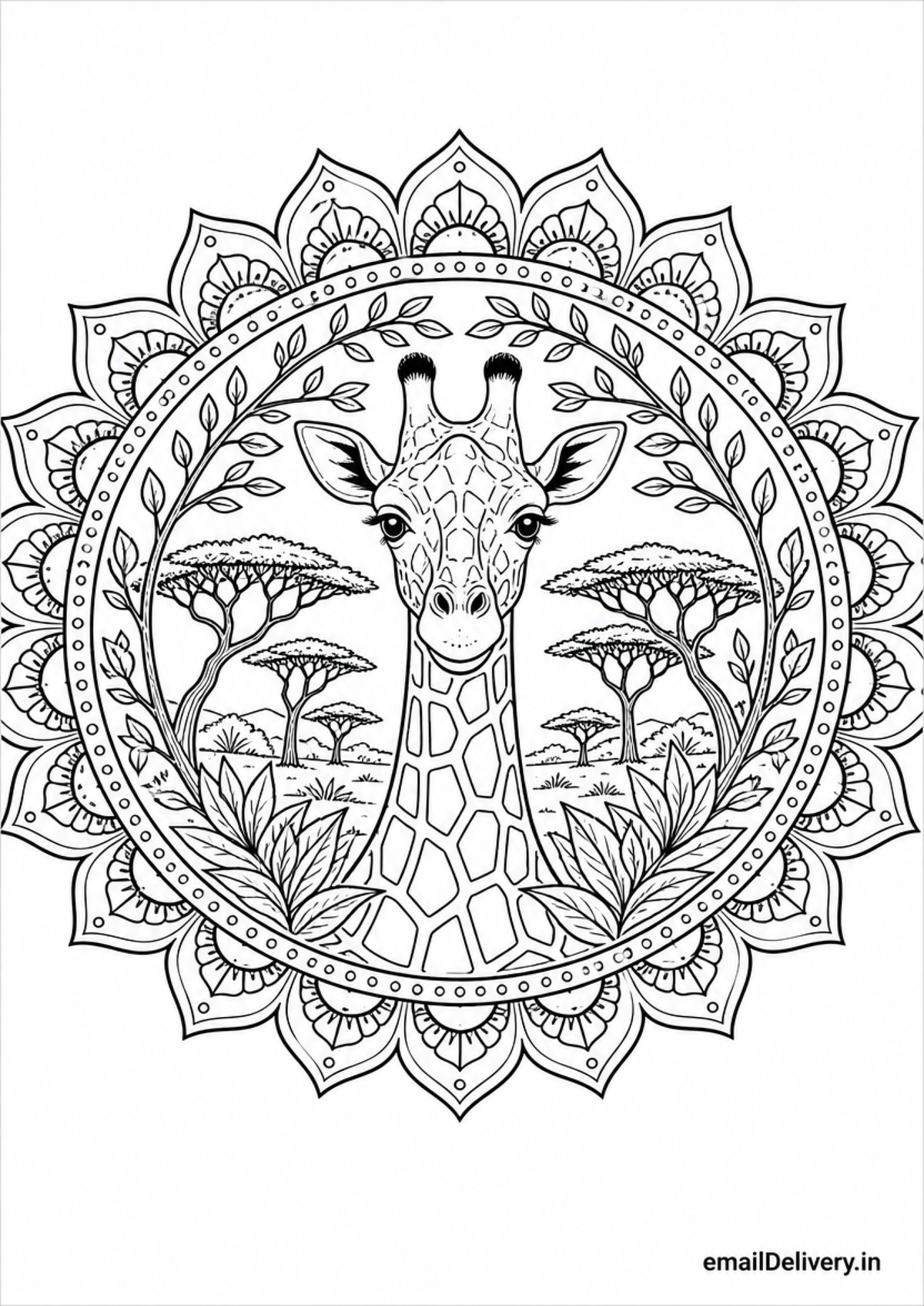 Majestic Animal Mandalas coloring book