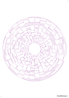 100 Hard Round Maze Activity Book for Adults
