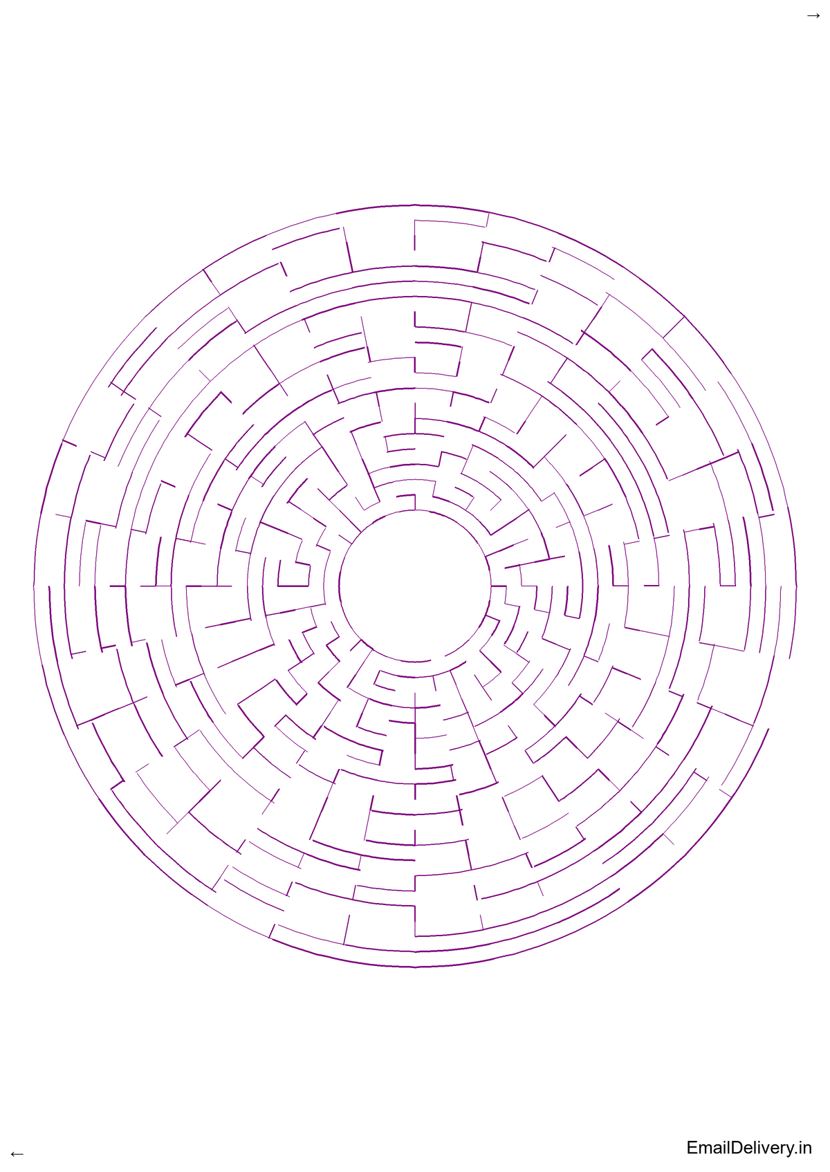 100 Hard Round Maze Activity Book for Adults