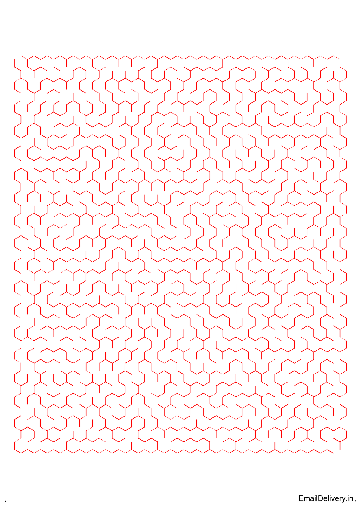 100 Hexagonal Maze Activity Book - Printable PDF