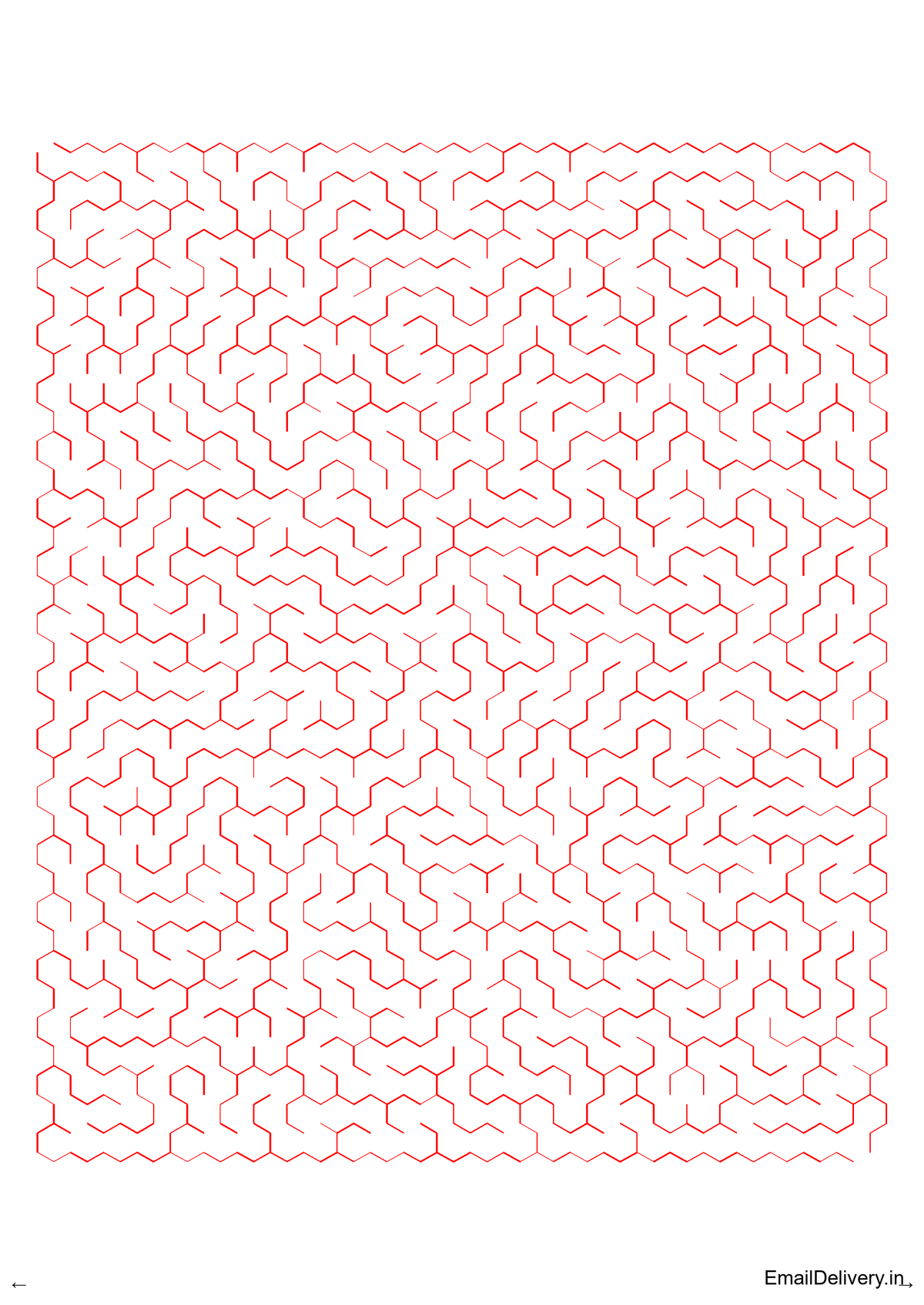 100 Hexagonal Maze Activity Book - Printable PDF