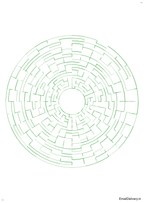 100 Hard Round Maze Activity Book for Adults