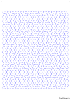 100 Hexagonal Maze Activity Book - Printable PDF