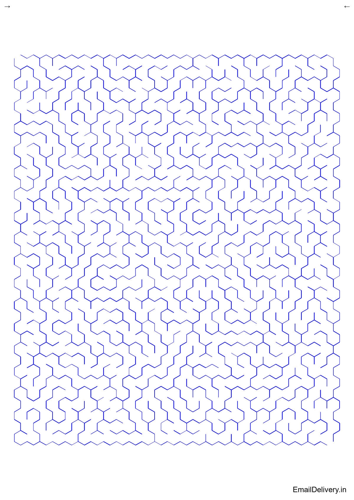 100 Hexagonal Maze Activity Book - Printable PDF